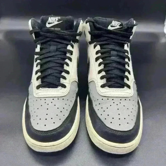 Nike Court Vision Mid Next Nature Light Smoke Grey Sneakers Mens 8 Womens 9.5 - Picture 4 of 8